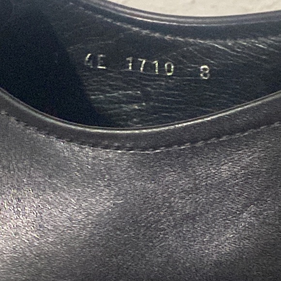 Prada Leather Italy tie👞Mens 9+PRADA Case 6”x2.25Dx2.5W - Picture 16 of 17